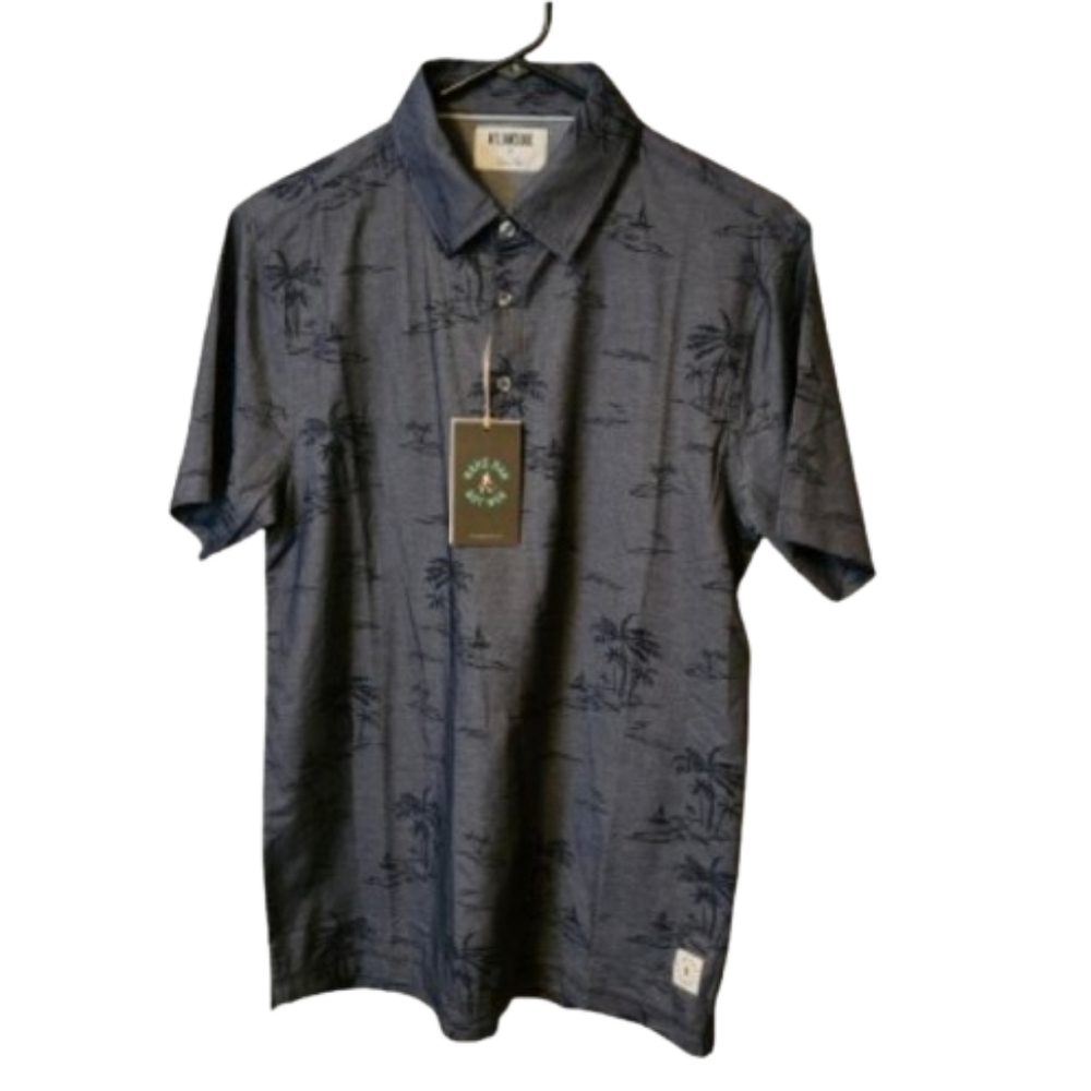 NWT Linksoul Men's Blue/Navy Small Polo Shirt